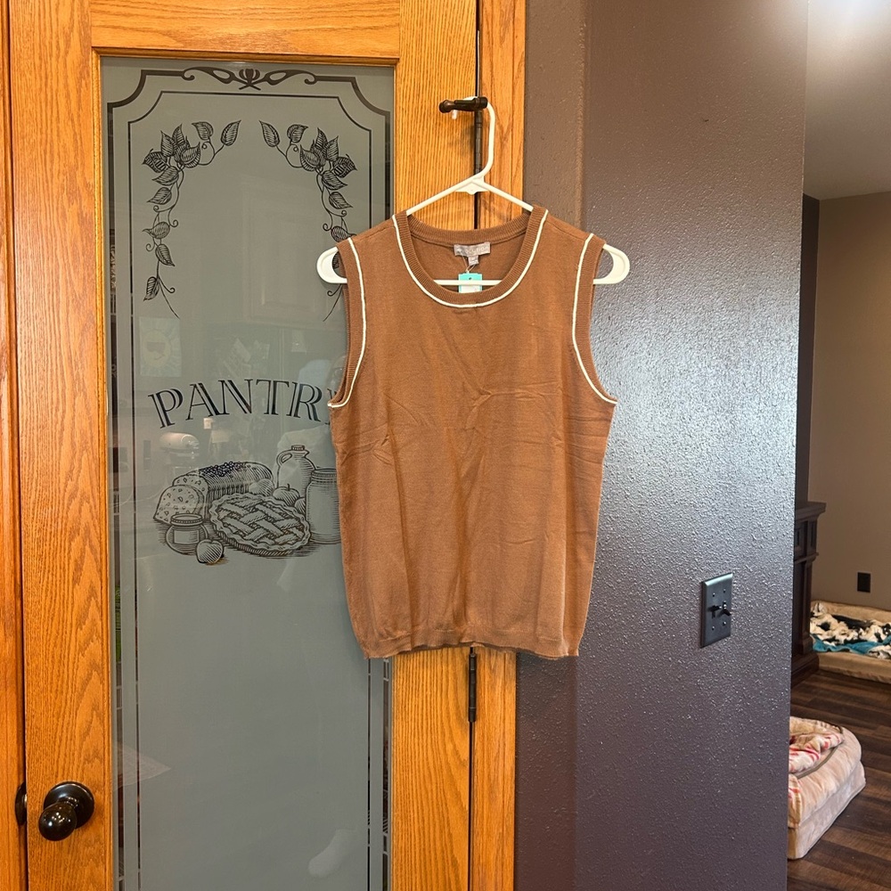 Light sleeveless sweater